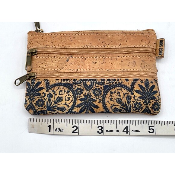Portugal Cork Small Wallet Coin Purse Card Holder Tile Print CHOOSE PATTERN - Picture 7 of 12